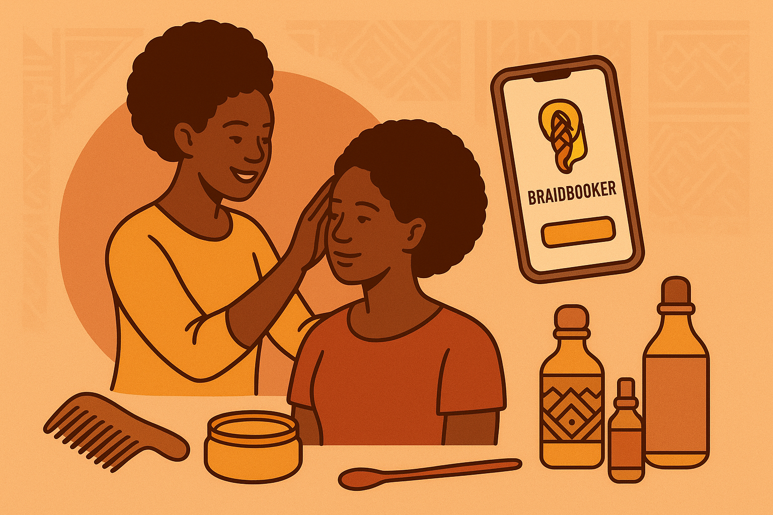 Capture d'écran de l'interface coiffeur BraidBooker